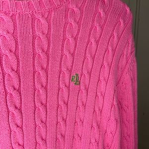 Size Medium Pink Ralph Lauren Polo Knitted Sweater